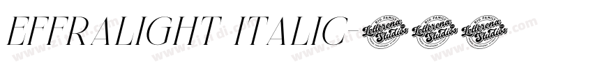 Effralight Italic字体转换 Effralight Italic字体转换